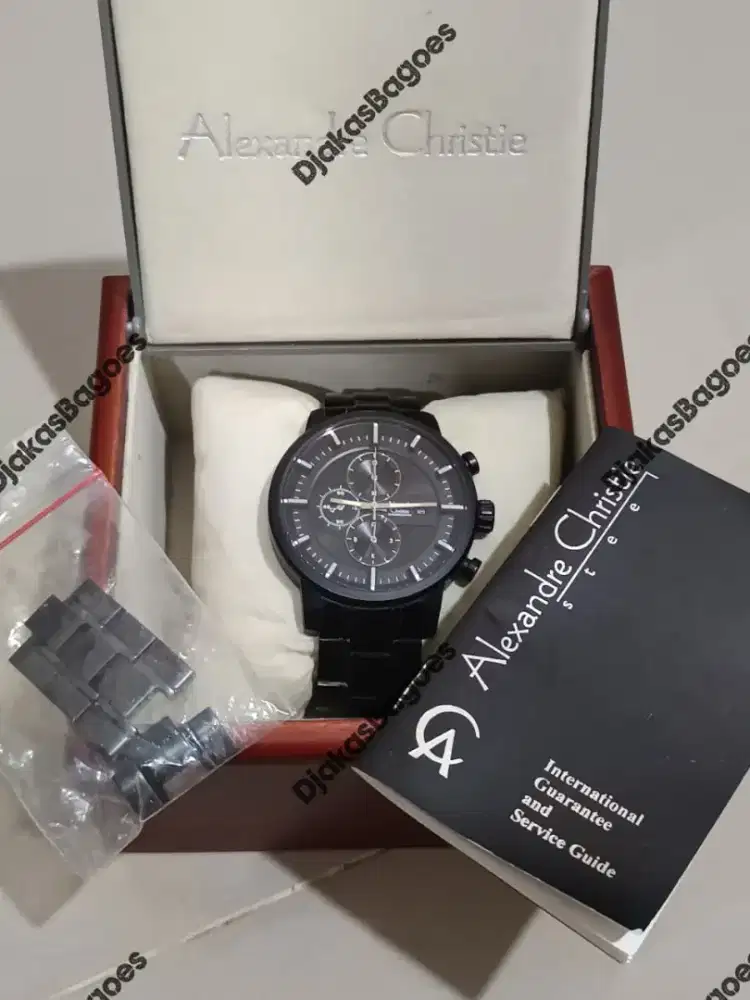 Jam Tangan Pria Alexandre Christie 6323 Ori Second Mulus