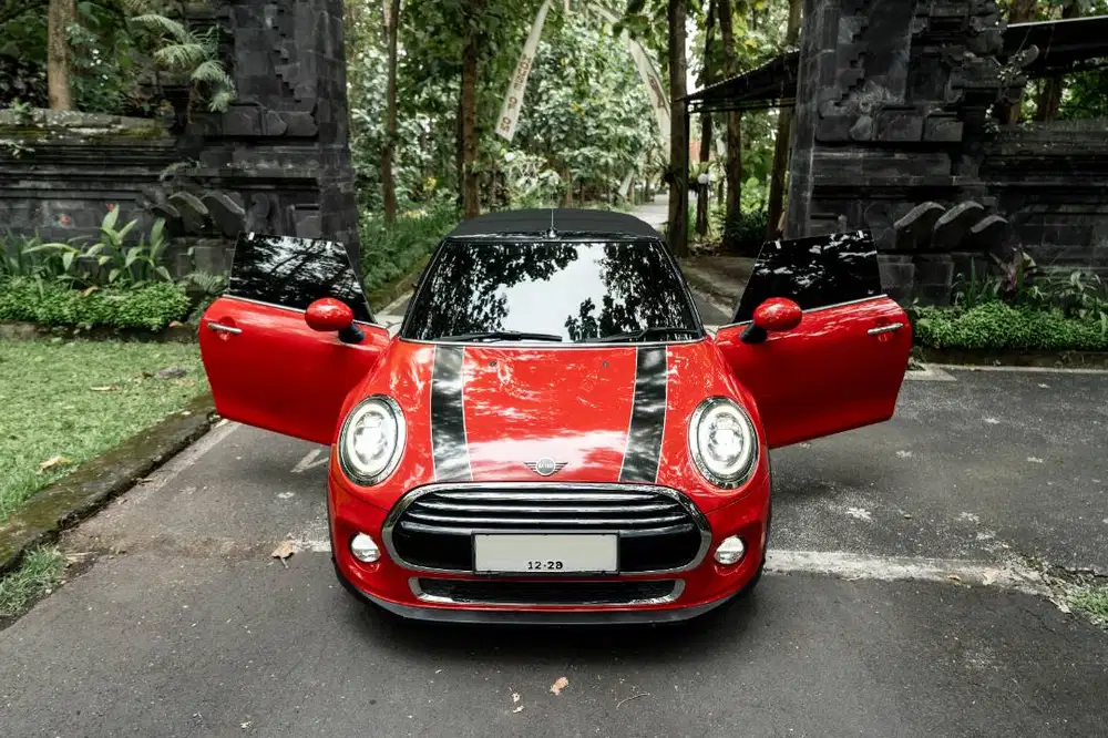Hot Red Mini Cooper