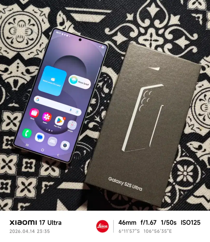 Samsung S25 Ultra Titanium Silverwhite 1TB Resmi Mulus