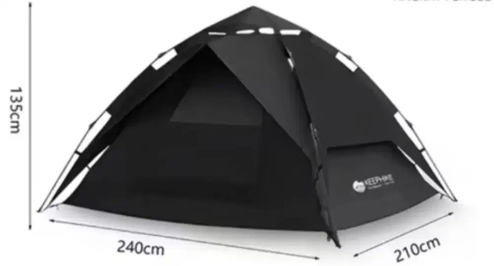 Tenda Camping Otomatis Warna Hitam