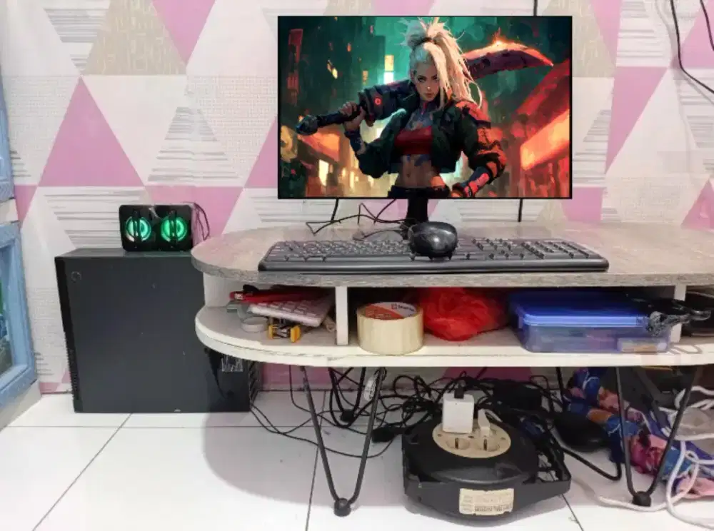 PC GAMING FULSET + LCD + RAM 8 GB + VGA 1 GB + HD 500 GB + GAMES APP