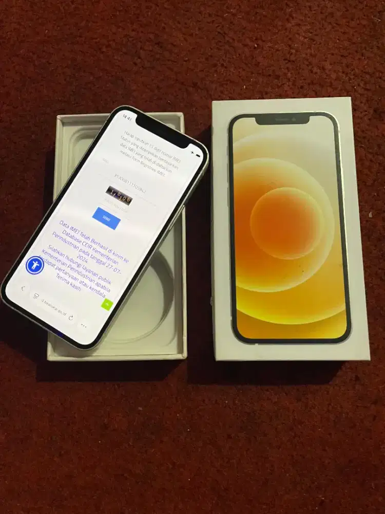 iPhone 12 mini 256 gb resmi beacukai setara ibox