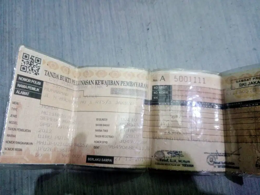 Motor Beat Putih Biru 2013