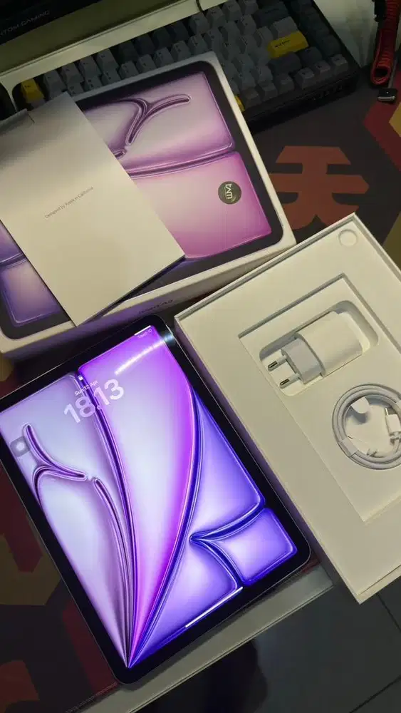 Ipad Air 7 M3 128GB Garansi Ibox sampai Maret 2027 Warna Purple (BNOB)