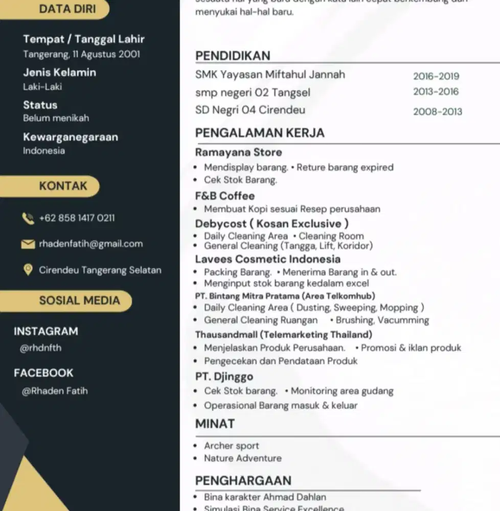 info loker Bapak/Ibu