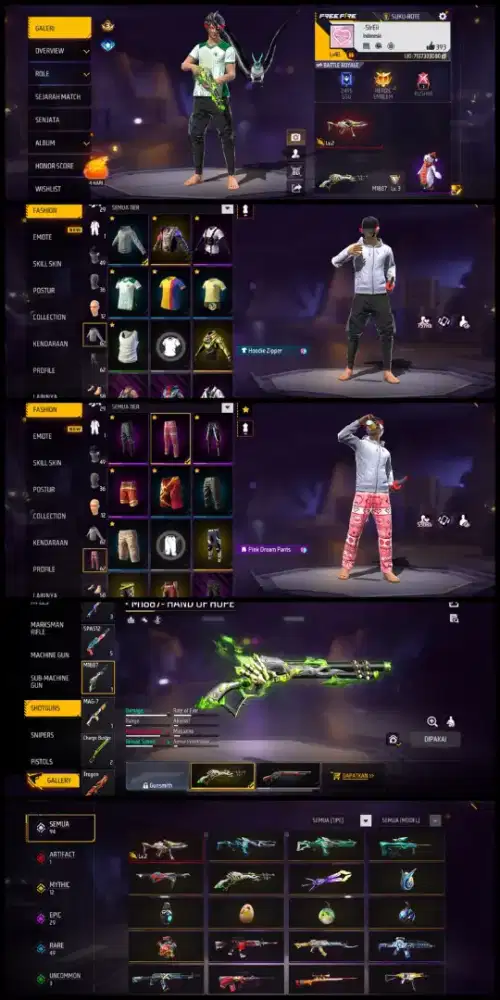 jual akun ff murah aman dan terpercaya