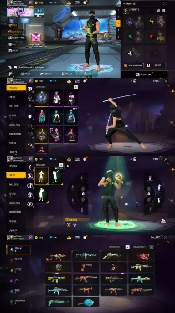 jual akun ff murah aman dan terpercaya