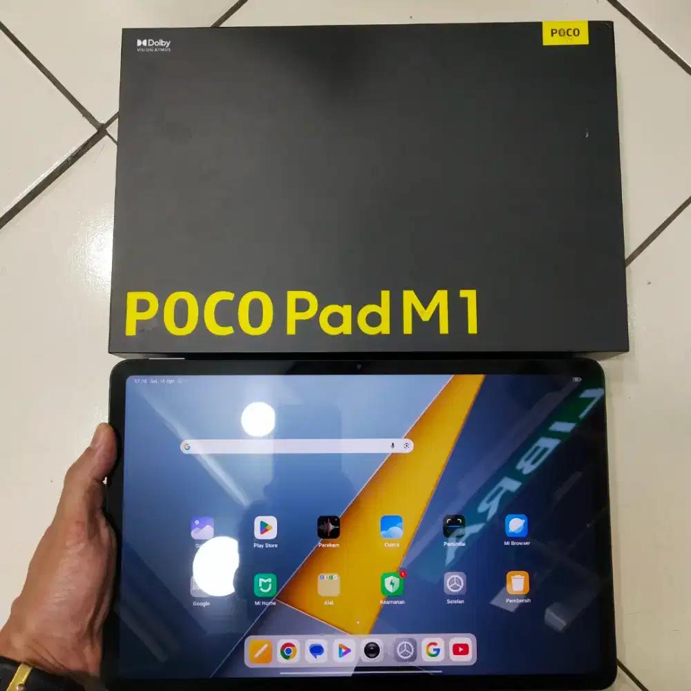 Second Poco pad M1 ram 8/256 perlengkapan fullset garansi panjang