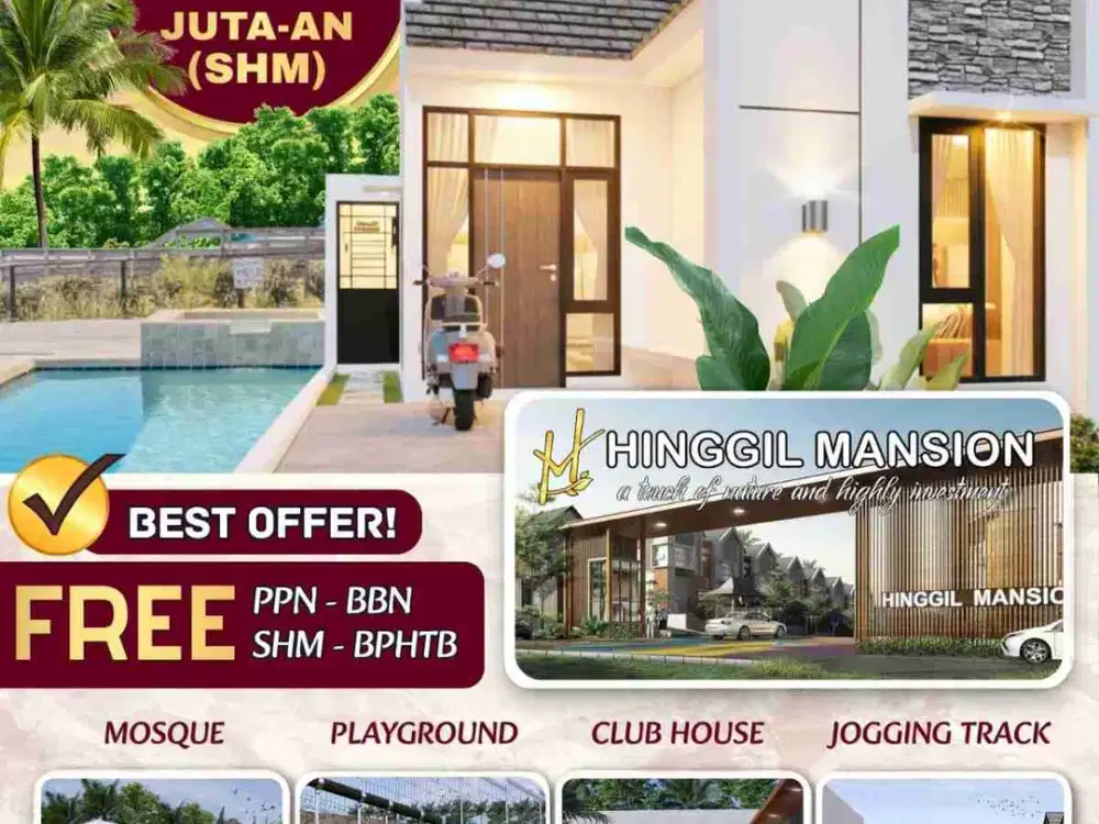 Rumah siap bangun dalam perumahan di bangunjiwo, kasihan dkt UMY, MALIOBORO, KRATON