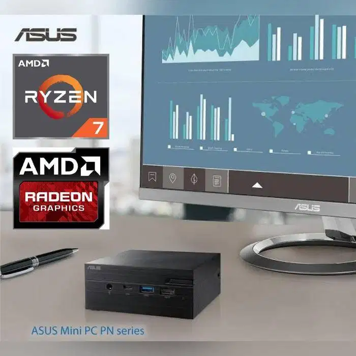 ASUS Mini PC PN51 Ryzen 7 5700U 4.3GHz Barebone (No SSD, No Memory)