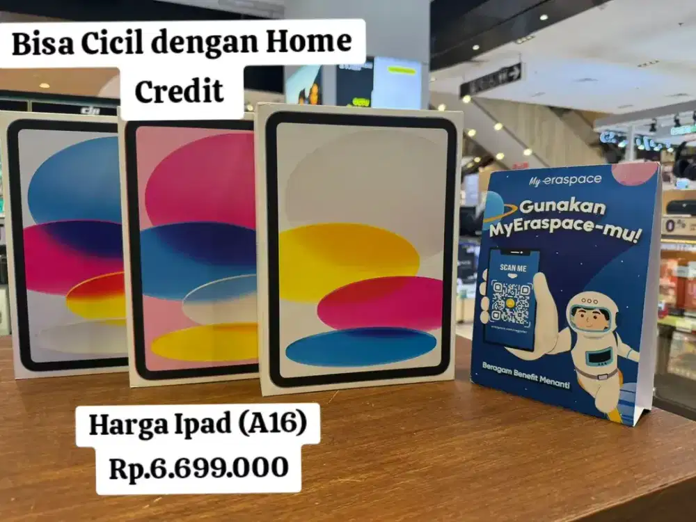Bisa cicil Ipad A16 dengan Home Credit