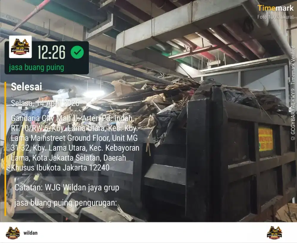 Jasa buang puing sampah