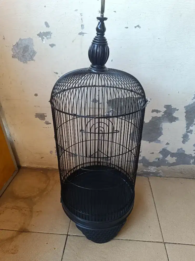 Kandang lovebird warna hitam