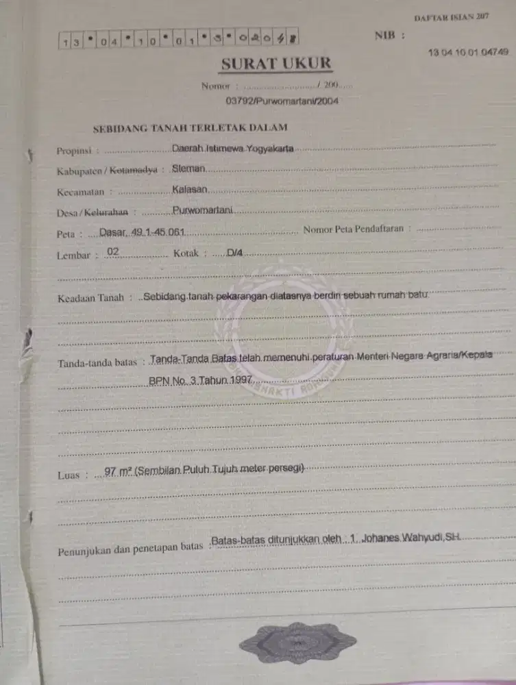 Dijual rumah pinggir jalan raya grenjeng Purwomartani Kalasan