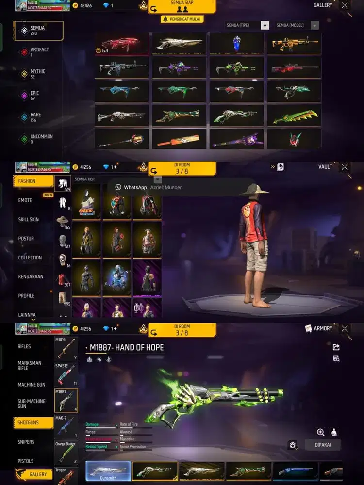 STOK AKUN FF SG LUMUT