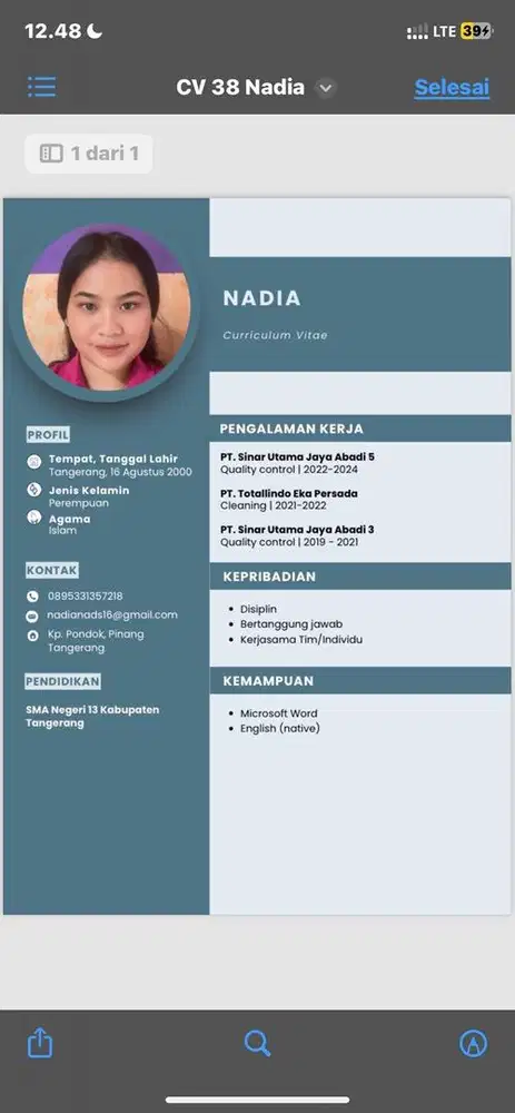 Info loker gading serpong / alam sutera / bsd