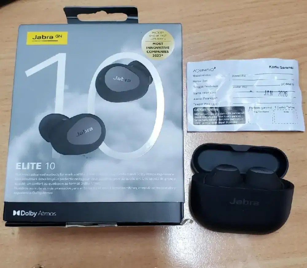 Jabra Elite 10 Black Stereo Headset Flagship TWS Bluetooth Original