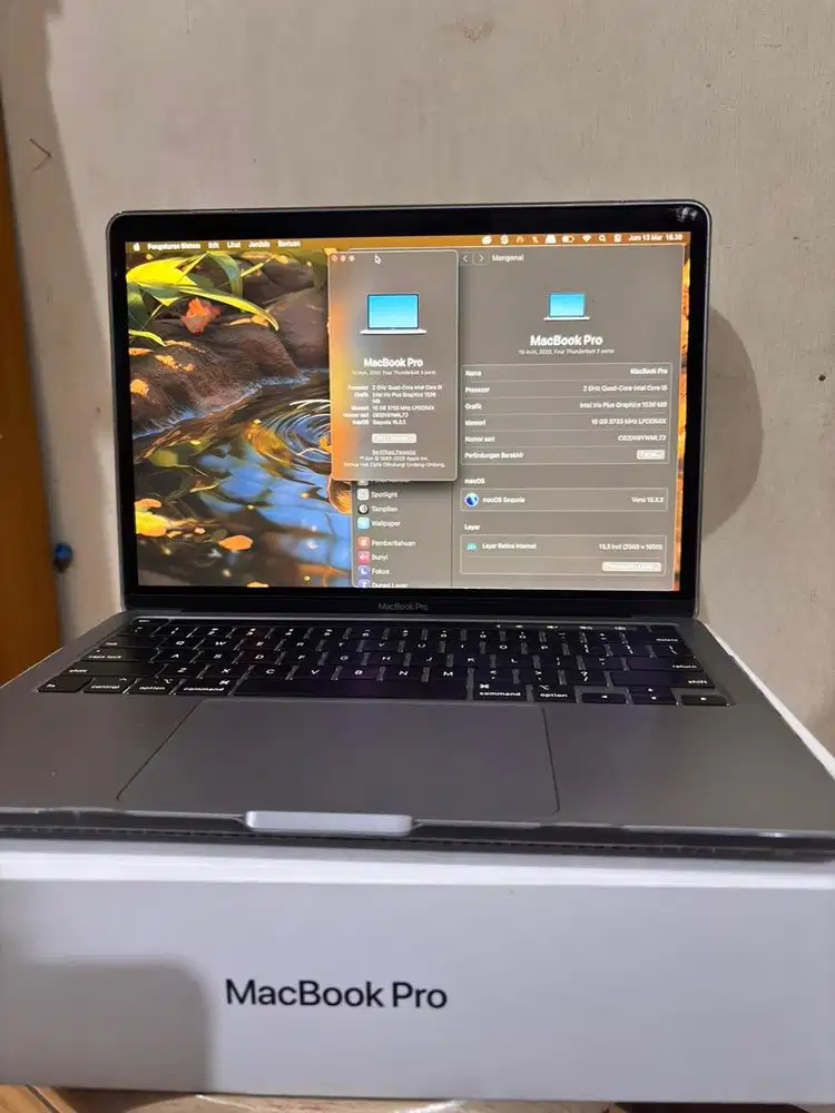 JUAL CEPAT MACBOOK PRO i5 2020 RAM 16GB SSD 1TB FULLSET