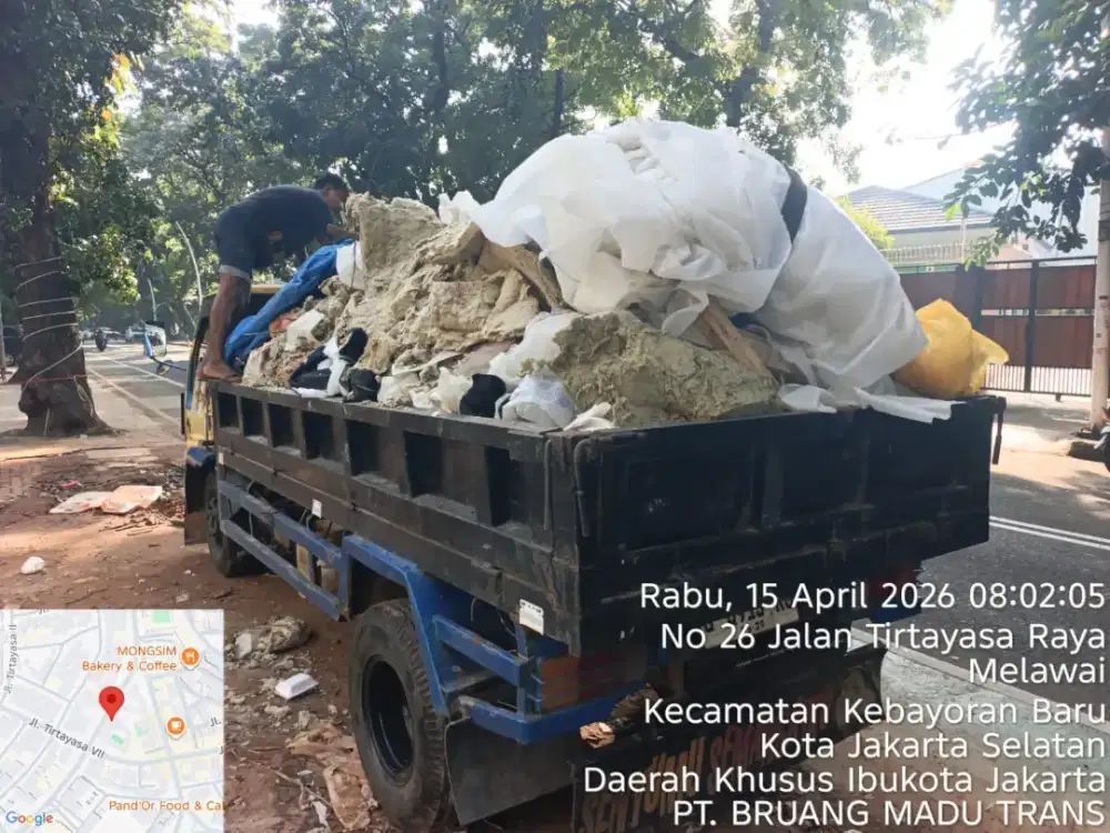 Jasa angkut puing sampah dan pengurugan