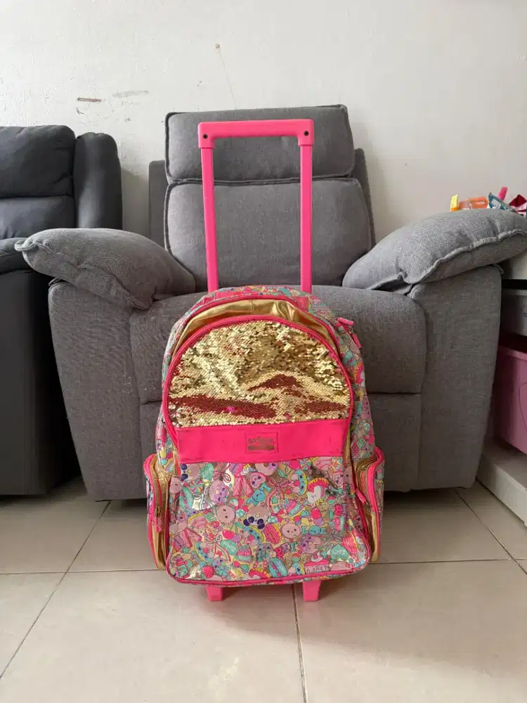 Tas Smiggle trolley - anak Preloved - kondisi 95% - untuk anak SD SMP