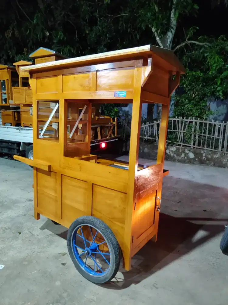 Sedia Gerobak Angkringan, Bakso Mie Ayam, Bubur, Sate, Soto, Pecel dll