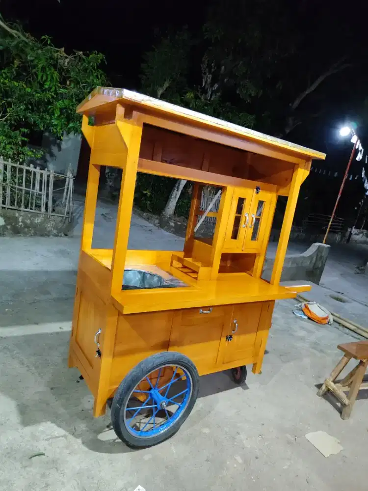 Sedia Gerobak Angkringan, Bakso Mie Ayam, Bubur, Sate, Soto, Pecel dll