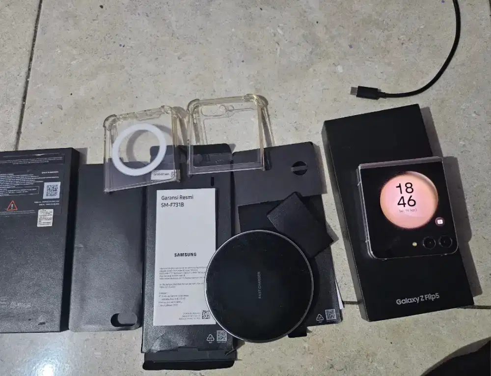 Samsung Galaxy Flip 5 256gb resmi indo fullset ori ada bonus