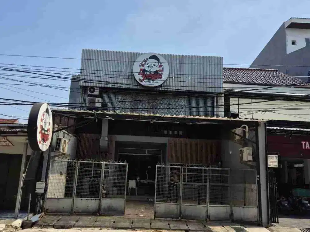 ruko ex resto di danau agung sunter uk tnh 8x28 bangunan 2 lantai hdp selatan