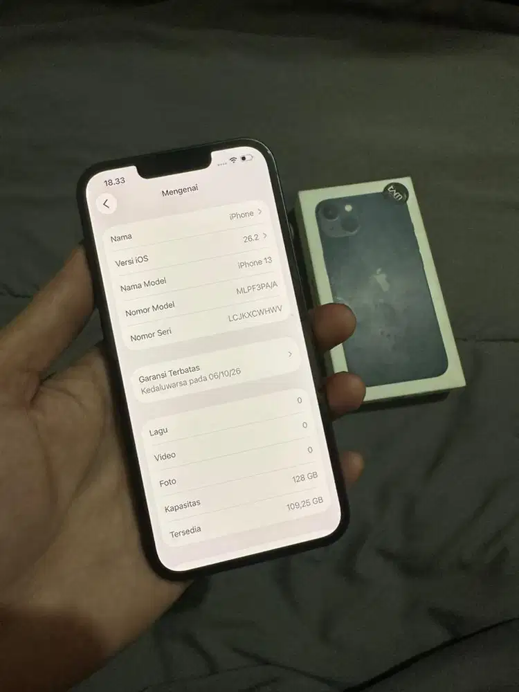 Iphone 13 128 Garansi ibox masih on