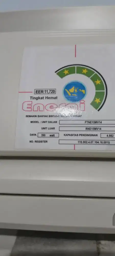 Daikin 1/2 pk tipe R30 thailand