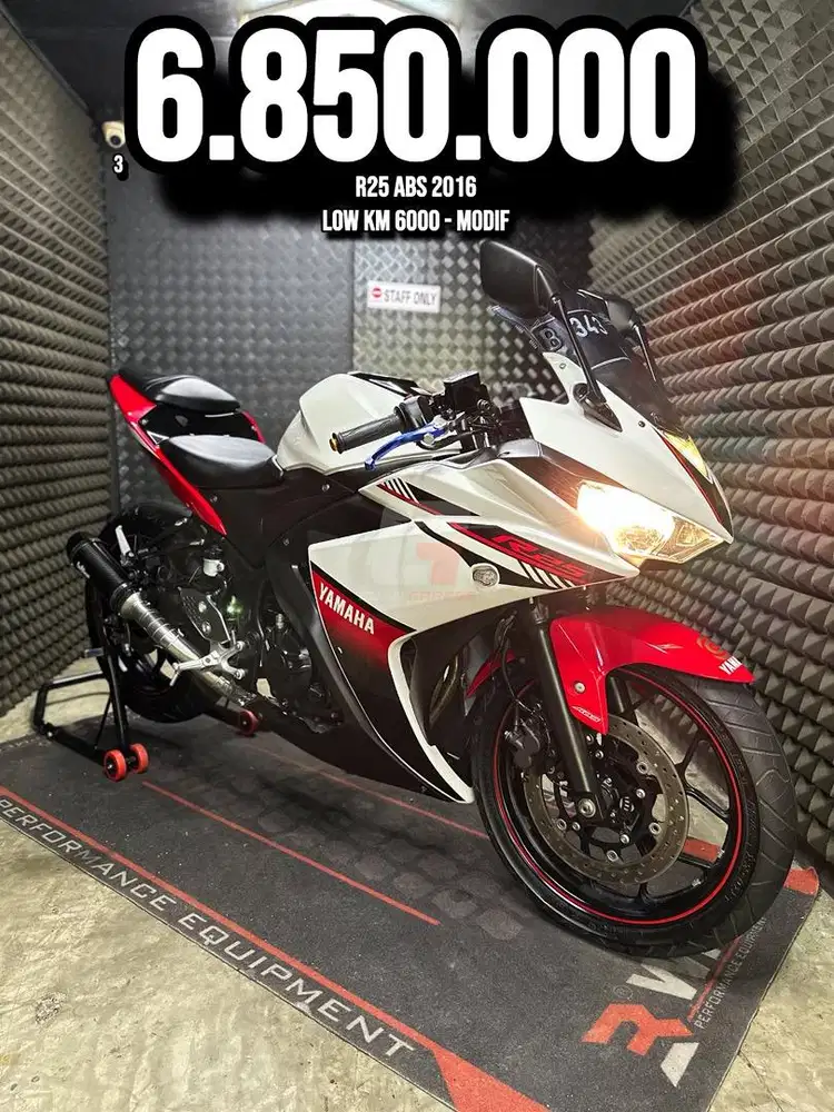 R25 OR R 25 ABS 2016 LOW KM 6XXX MODIF RASA BRAND NEW BRO RAWATAN