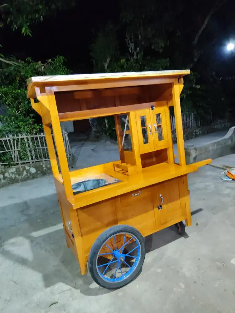Sedia Gerobak Angkringan, Bakso Mie Ayam, Bubur, Sate, Soto, Pecel dll