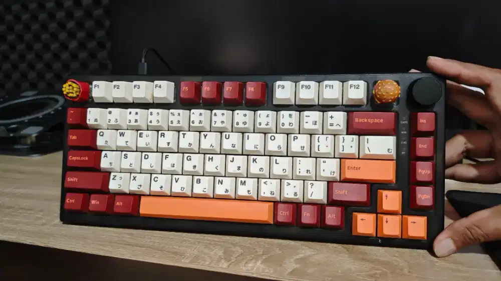 Keyboard Mechanical Pressplay + Keycaps Japanese