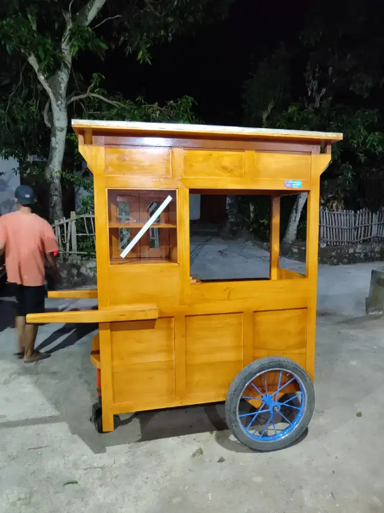 Sedia Gerobak Angkringan, Bakso Mie Ayam, Bubur, Sate, Soto, Pecel dll