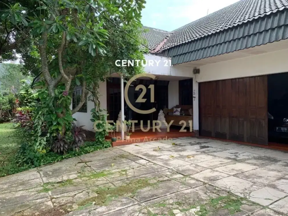 Rumah Tanah Luas, Asri, Full Furnished, bisa untuk dijadikan townhouse dijual di lokasi strategis, sederetan dengan Greenwood Jl. Raya Kompas, Ciputat