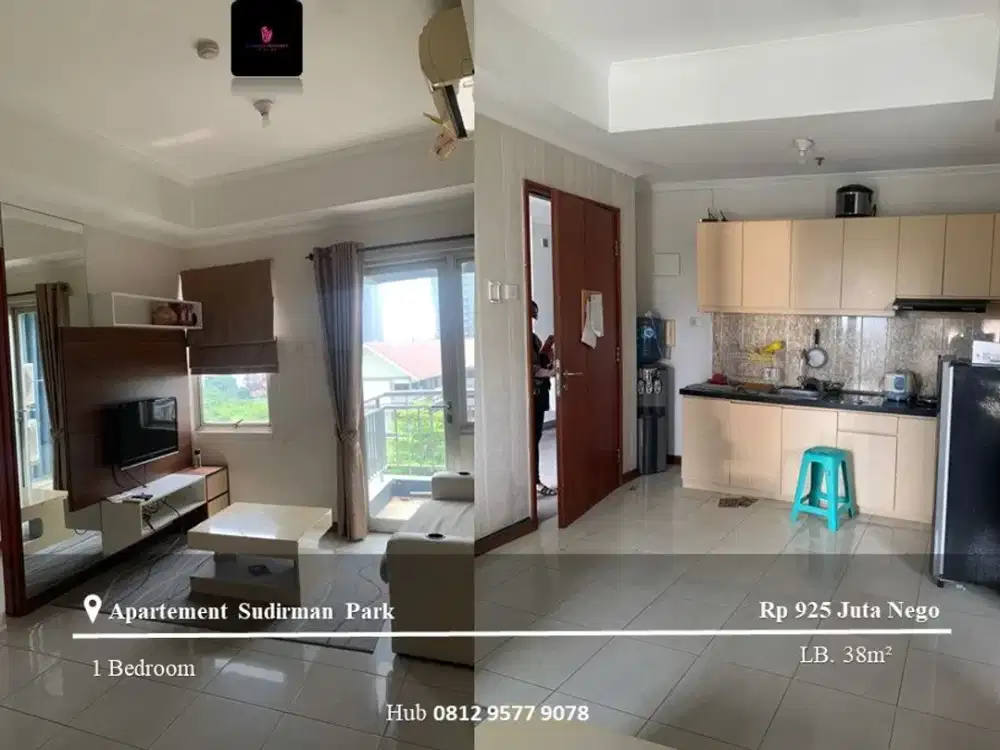 Dijual Apartement Sudirman Park Low Floor 1BR Full Furnished