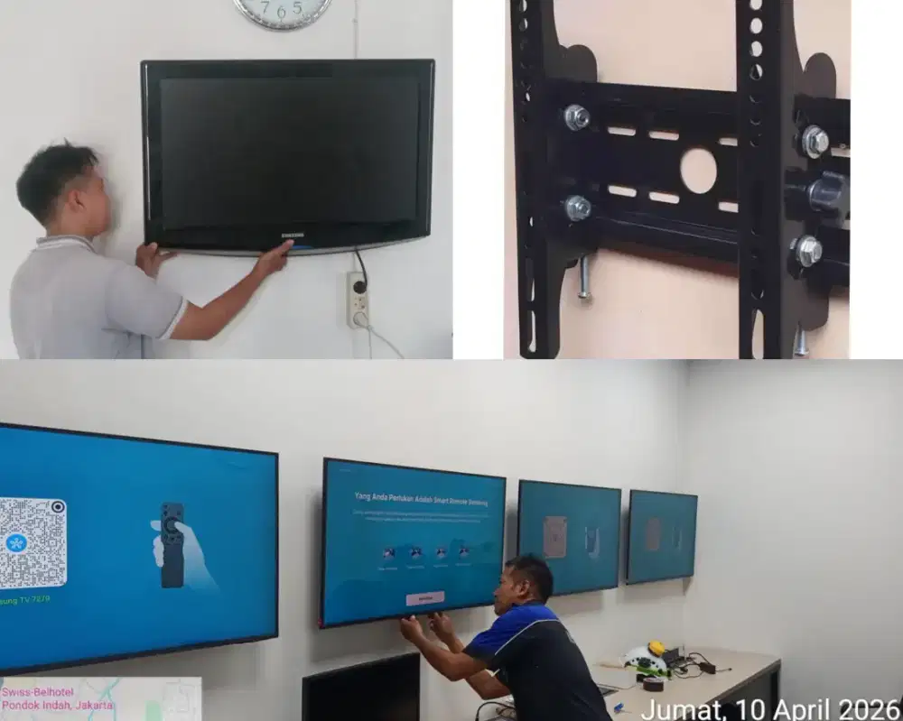 Braket +pasang atau jasa pasang terima rapih breket bracket led tv