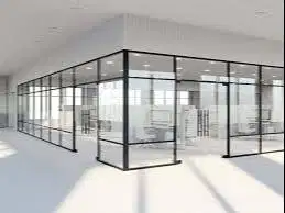 GYPSUM Pasang Sekat Kantor Pakai Kusen Aluminium Alumunium - PVC Kaca