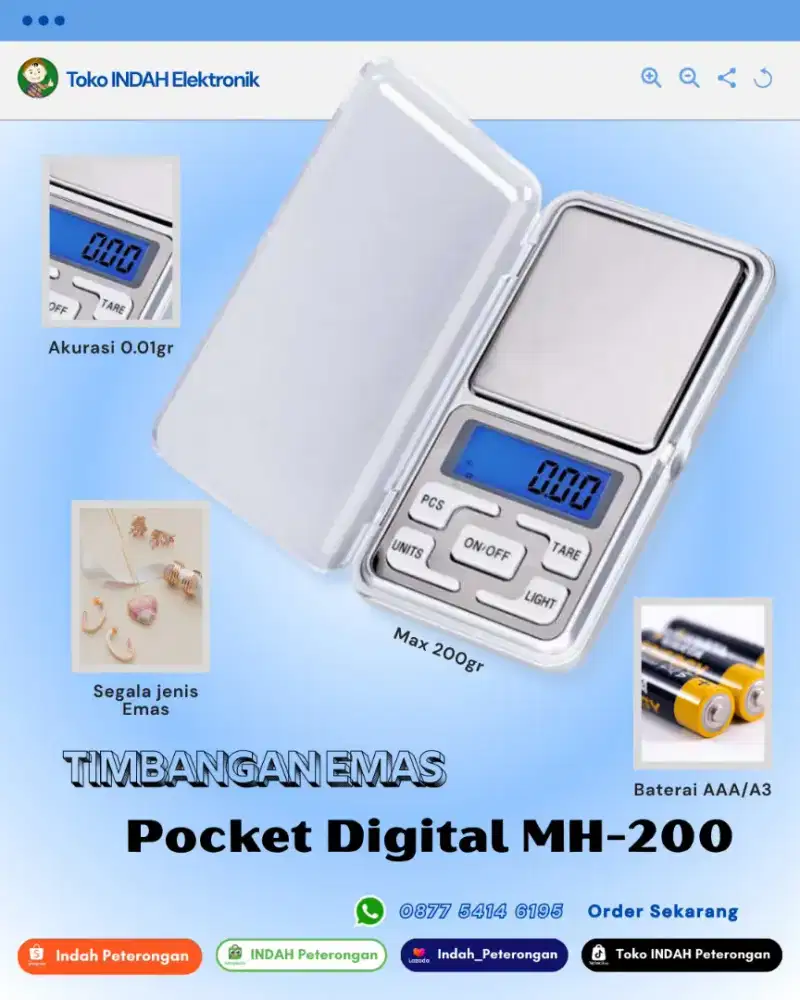 Timbangan Emas MH-200