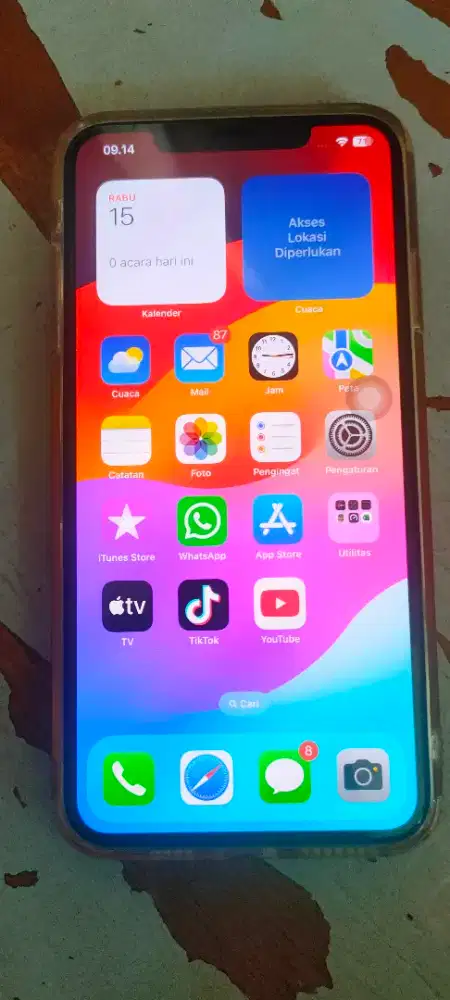 Jual cepat Hp iPhone XS memory 256Gb Gold Baypass Premium