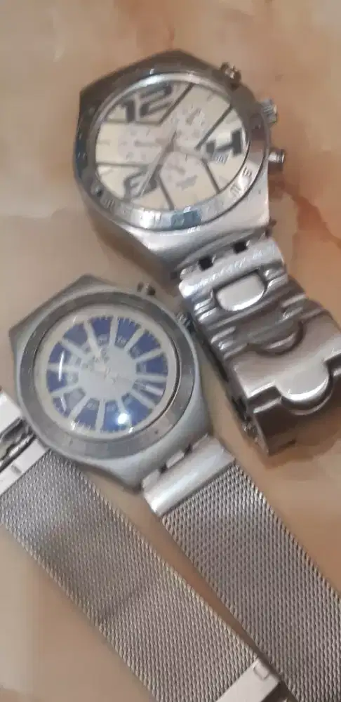 JAM TANGAN SWATCH IRONY STAINLESS CHRONO + IRONY ALMUNIUM