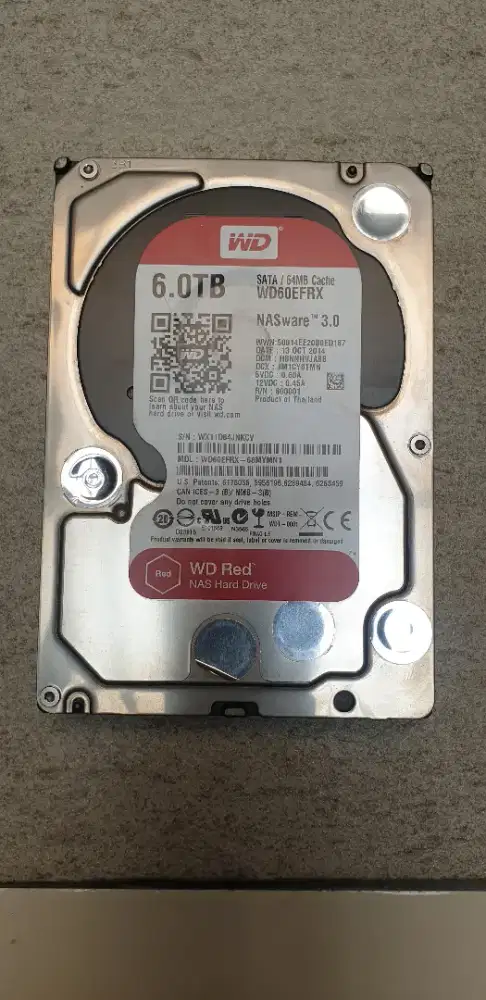 WD 6TB sata 3 Caviar Red WD60EFRX