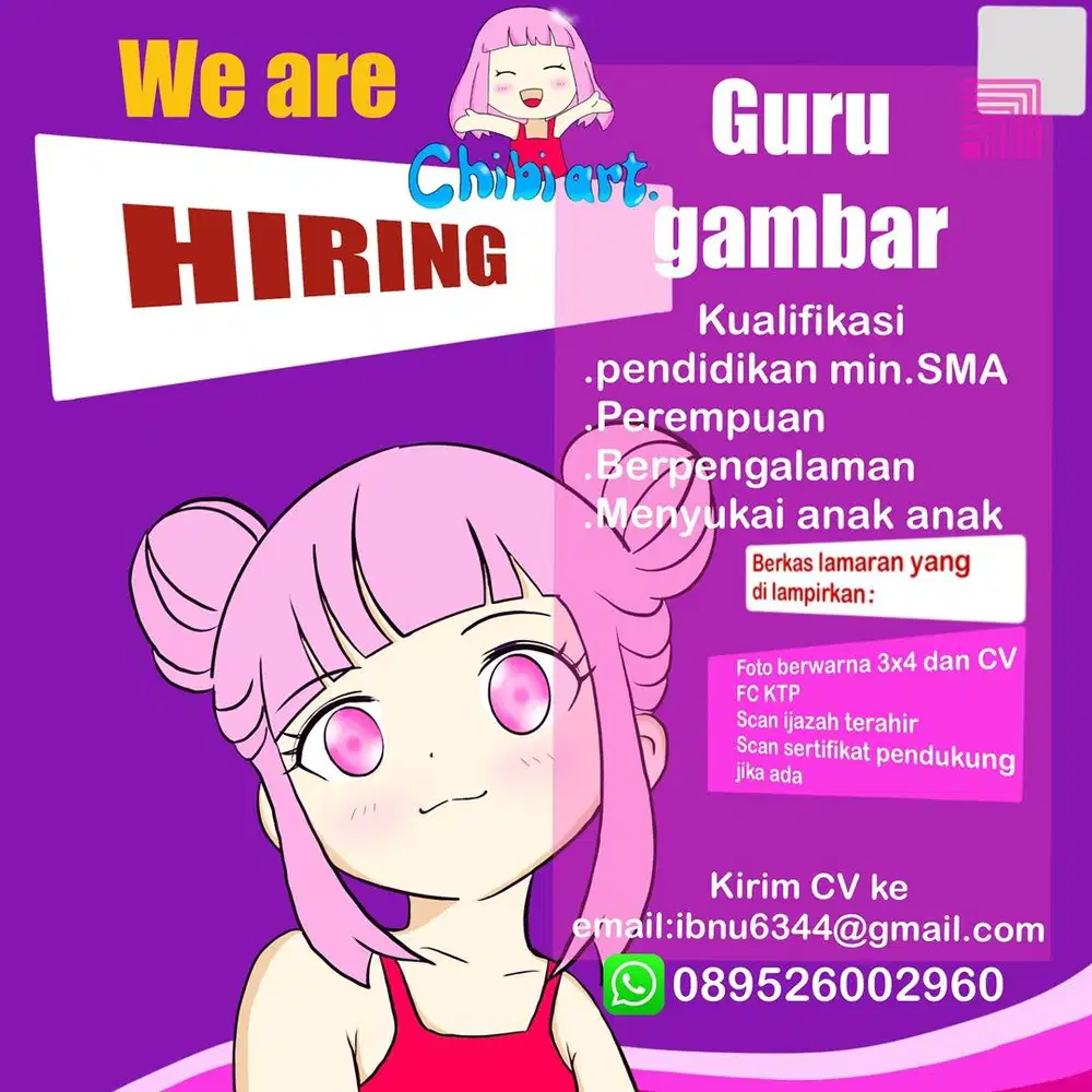 Lowongan guru gambar