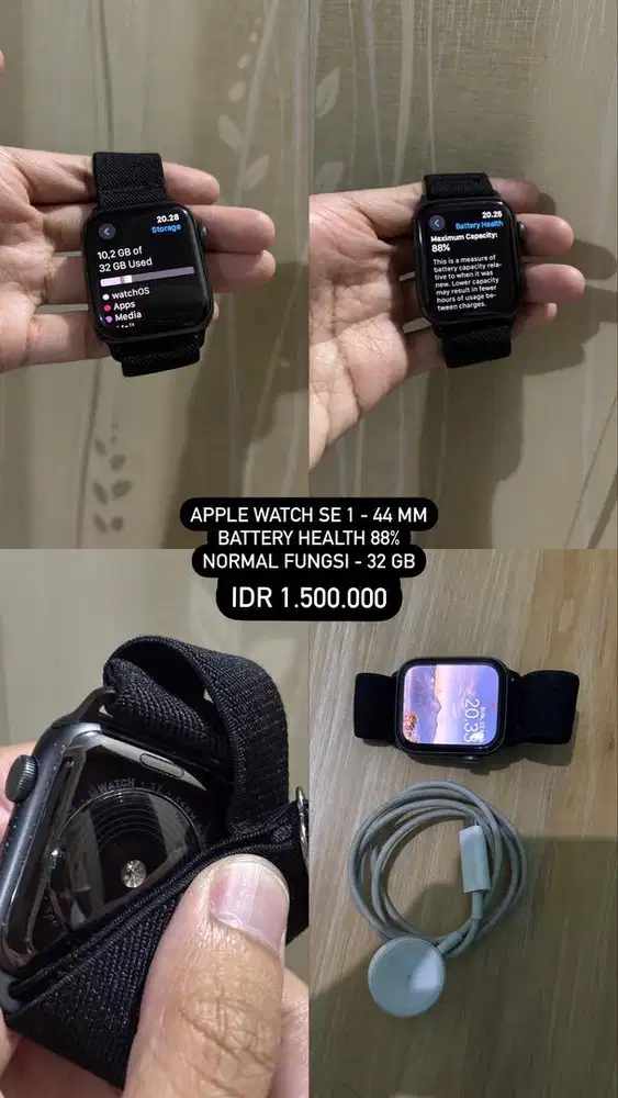 apple watch SE 1 diameter 44 mm surabaya