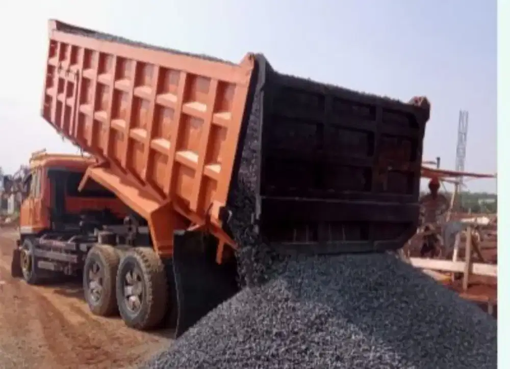 Pasir pasang batu belah sirdam limestone abu batu