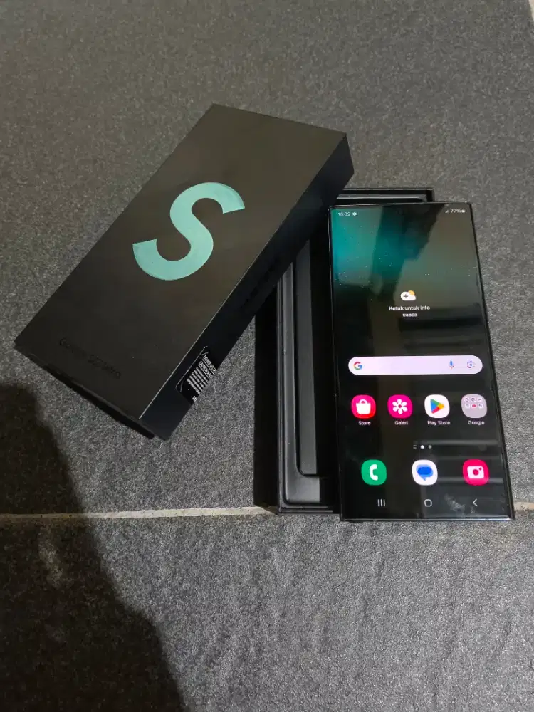 Samsung s22 ultra 5G 12/512 ex resmi green mulus fullset