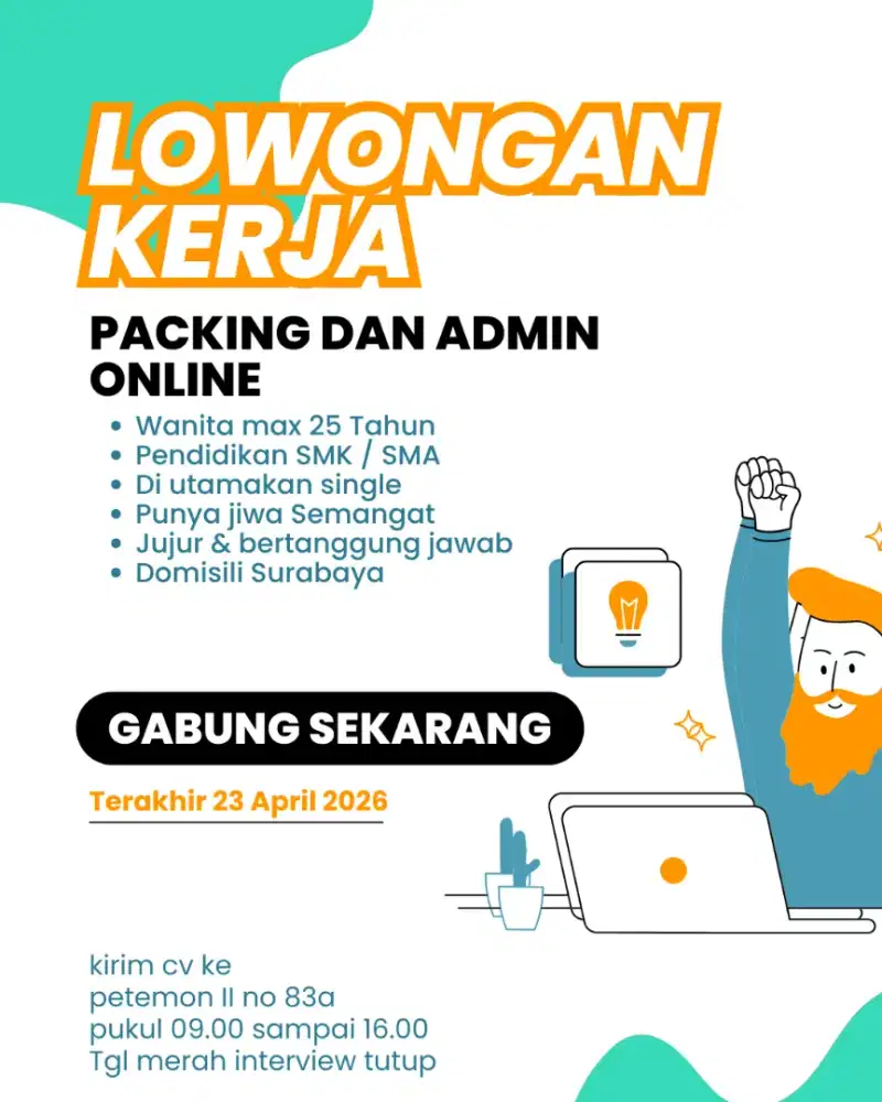 DIBUTUHKAN PACKING ONLINE