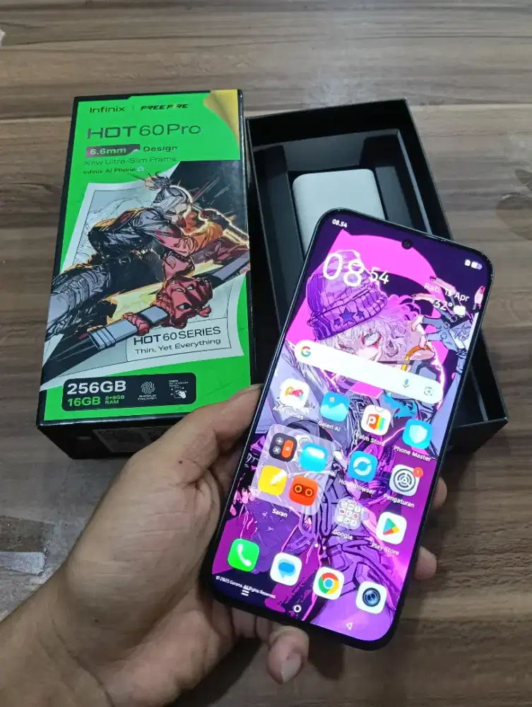 Infinix Hot 60pro 8/256 seken murah dan lengkap