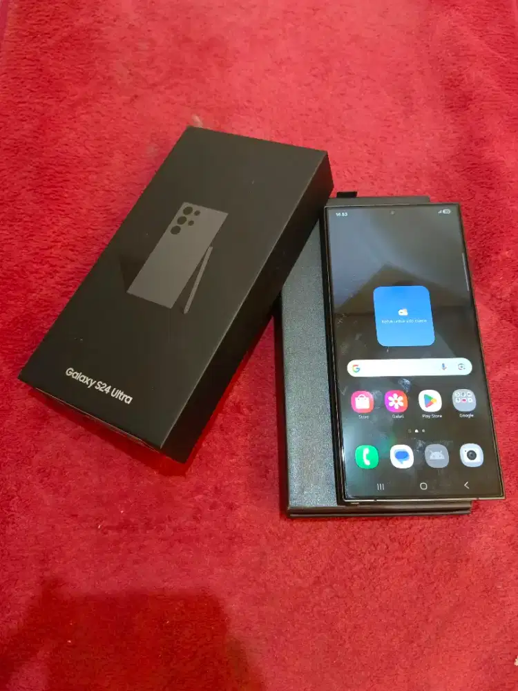 Samsung s24 ultra 5G 12/1TB ex resmi black fullset ori