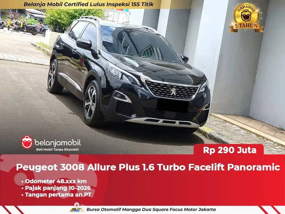 [TANGAN PERTAMA] Peugeot 3008 Allure Plus 1.6 Turbo Facelift 2021/2022